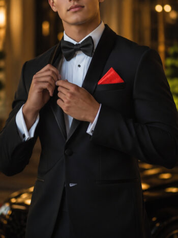 The Everest Tuxedo – Classic Black with Satin Shawl Lapel