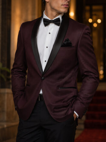 The Everest Tuxedo – Classic Black with Satin Shawl Lapel